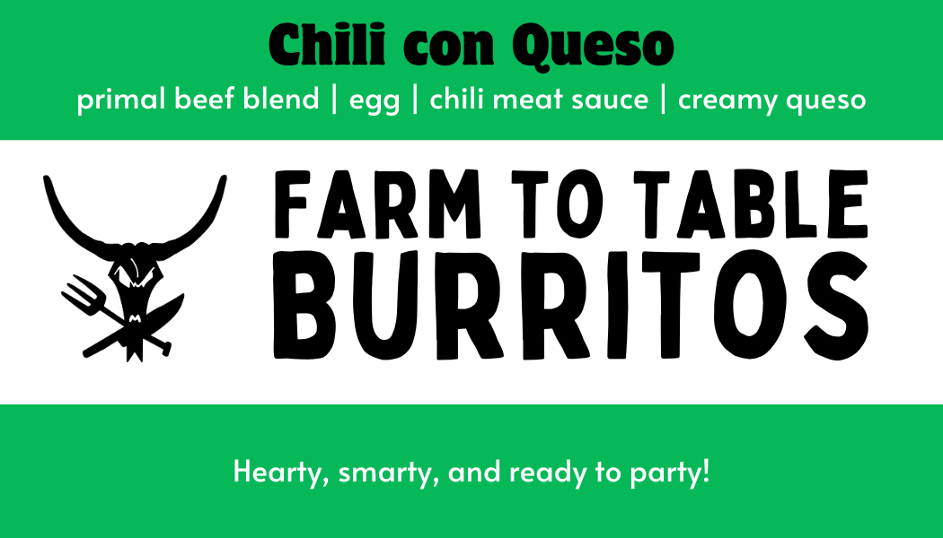 Healthy frozen Texas staple turned burrito packaged for convenient gluten-free meals at home