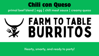 Healthy frozen Texas staple turned burrito packaged for convenient gluten-free meals at home