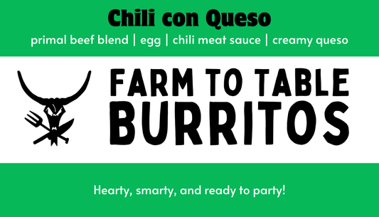 Healthy frozen Texas staple turned burrito packaged for convenient gluten-free meals at home