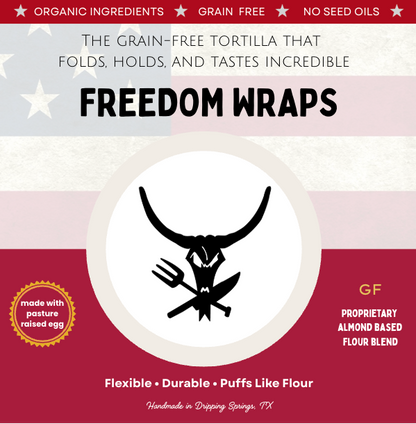 Grain-free tortilla used in our gluten-free frozen burritos soft and flexible