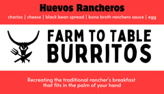 Classic rancher's breakfast made with locally sourced chorizo and made with raw milk cheese.