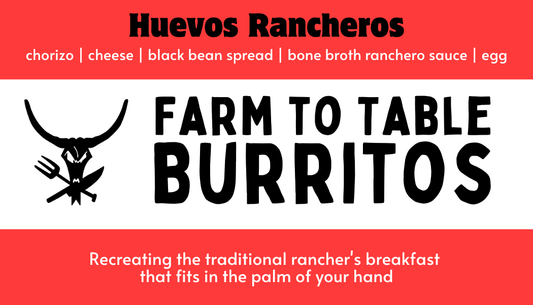 Classic rancher's breakfast made with locally sourced chorizo and made with raw milk cheese.